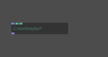 Color Array Name op ColorArraySort