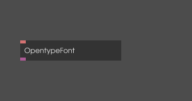 op OpentypeFont